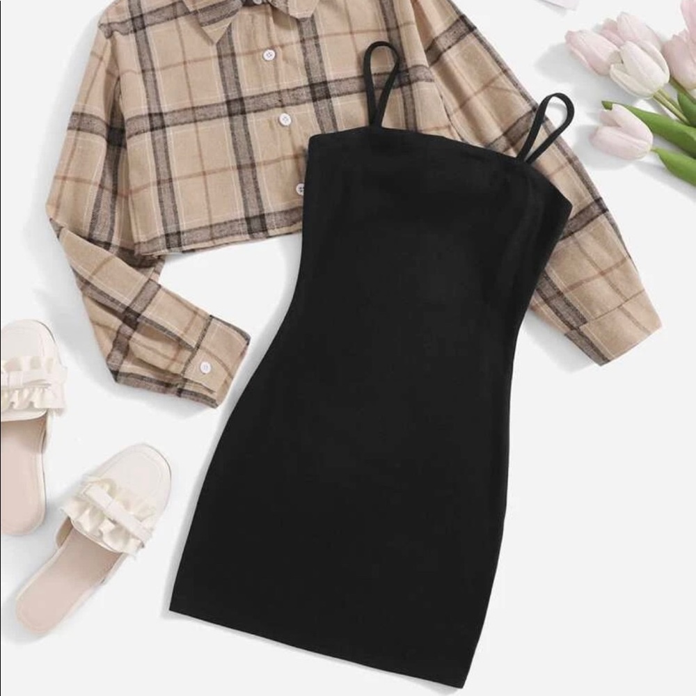 Shein Little Black Dress W/Top